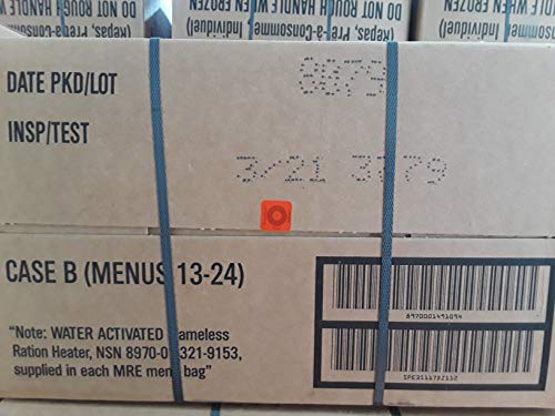 Military MREs Box A and Box B NSP/Test Date 03/2021
