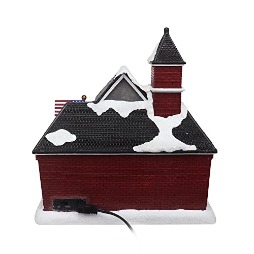 Christmas Village Sledding Down Hill - Lighted Musical Snow Village with 8 Animated Kids Going Down The Mountain