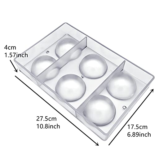 Goldbaking Ball Chocolate Mold Ball Polycarbonate Mould Chocolate Mold Hot Chocolate Bomb (Middle 2inch)