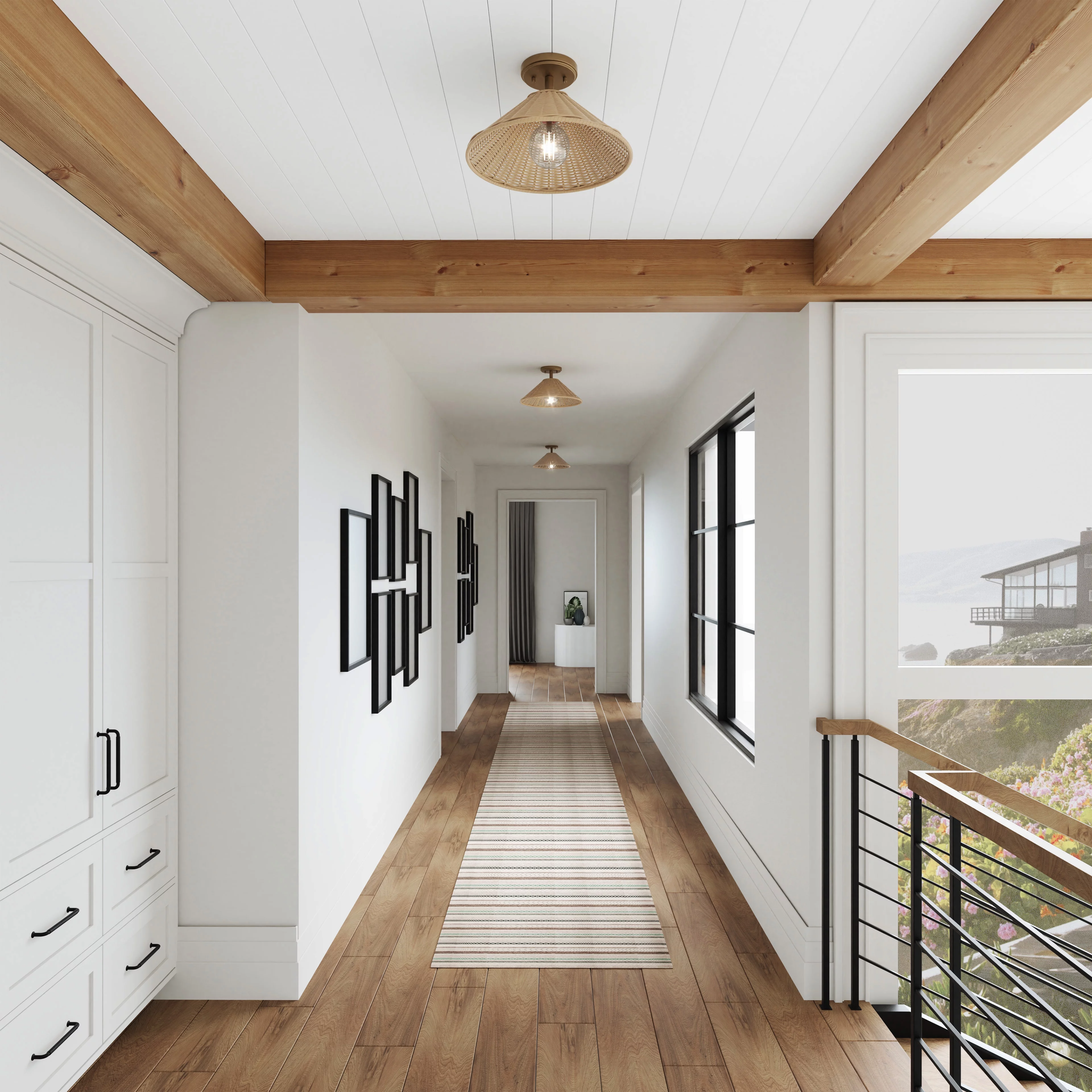 Elk Home Rydell 1 Light Semi Flush Mount, Transitional, Brushed Gold