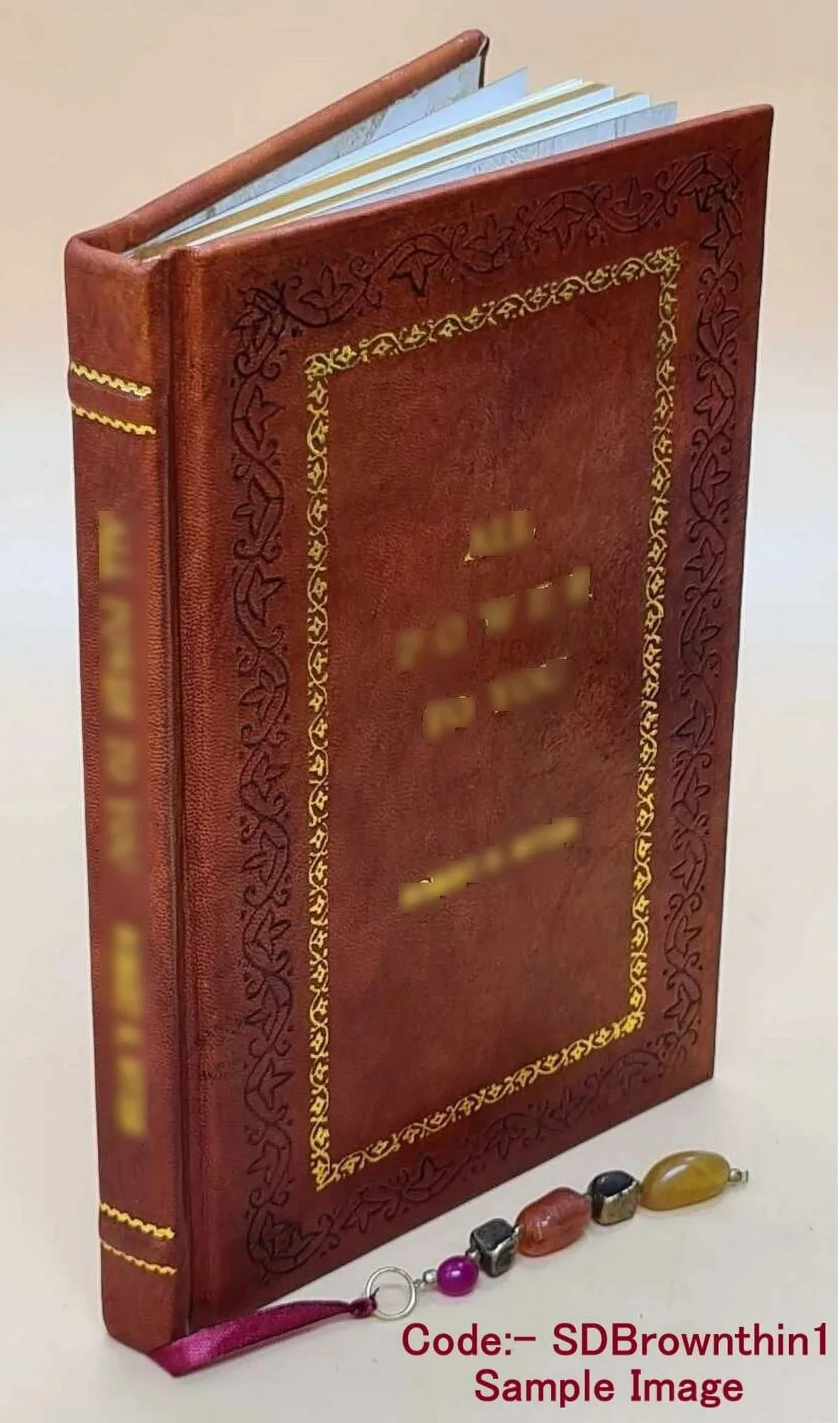 Tablets, instructions and words of explanation revealed by Abdul Baha Abbas. For the assemblies and meetings of the Bahais of the United States and Canada. [Premium Leather Bound]