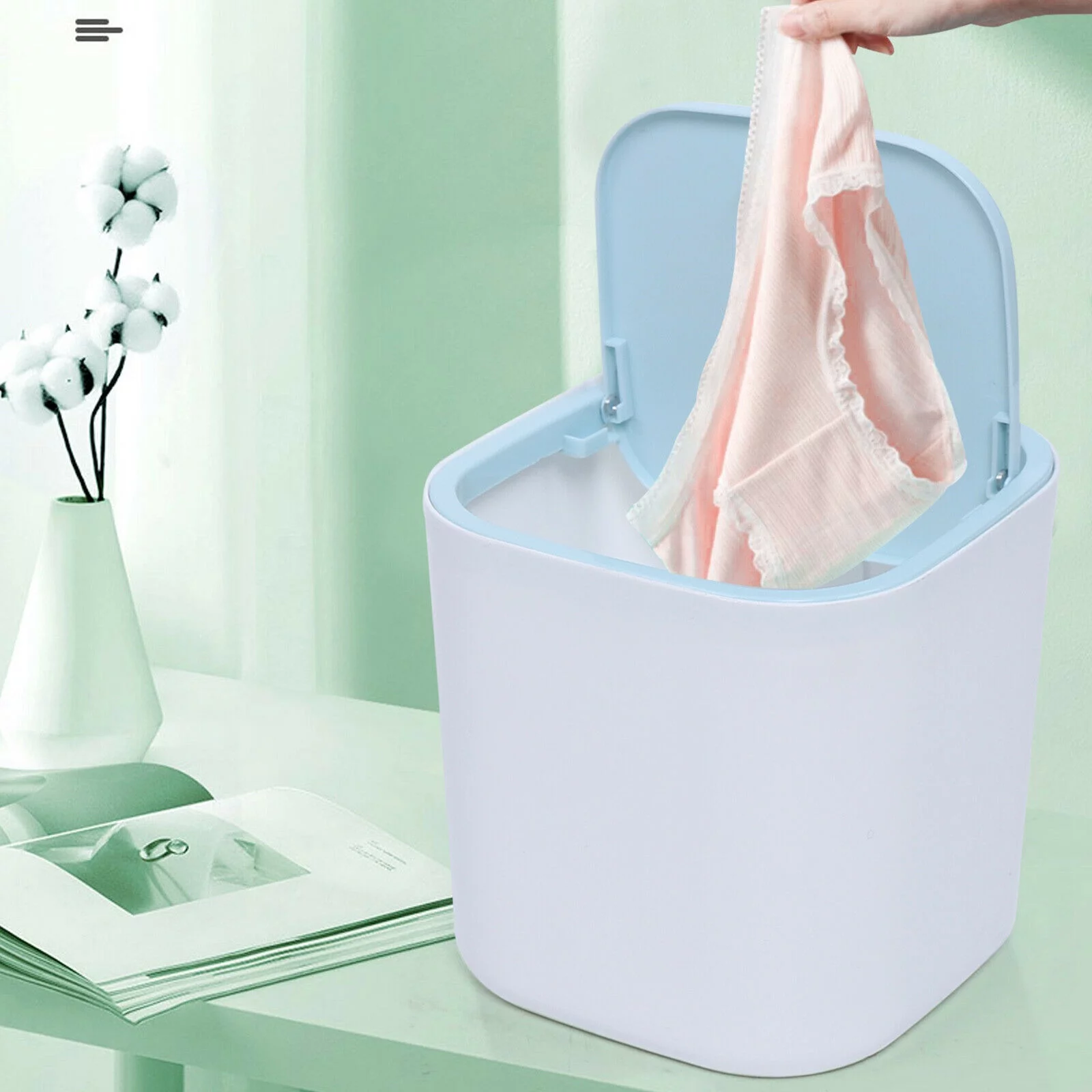 3.8L Mini Portable Washing Machine USB Baby Clothes Underwear Socks Washer for Camping Traveling RVs Dorms Blue