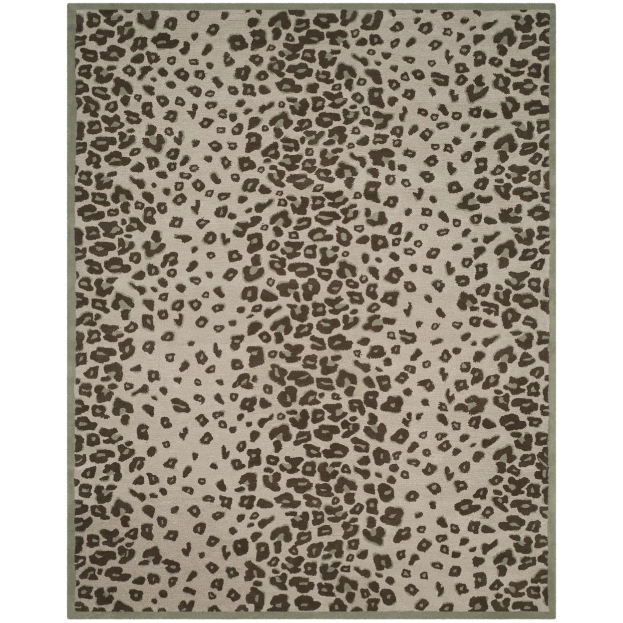 SAFAVIEH Martha Stewart Kalahari Spotted Area Rug, Grassland Green, 8' x 10'
