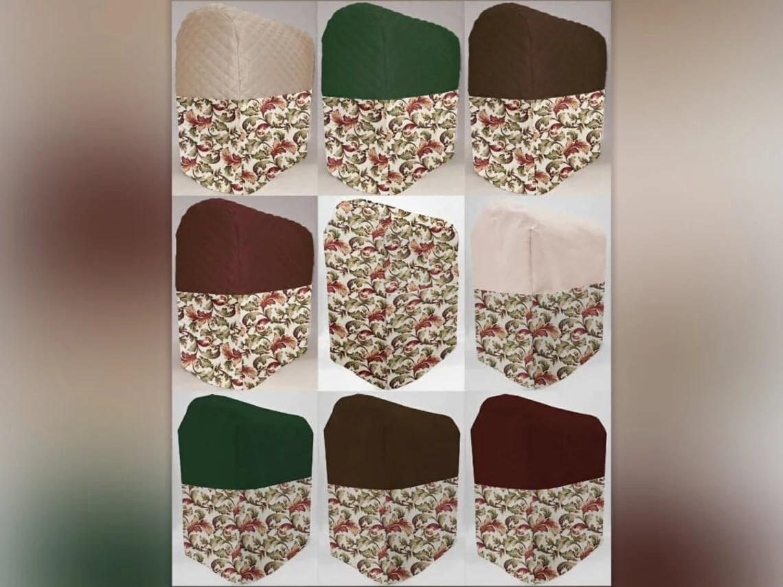 Autumn Fall Floral Leaves Cover Compatible with Sunbeam Heritage Series 4.6qt Mixmaster by Penny's Needful Things (All Fall Leaves)