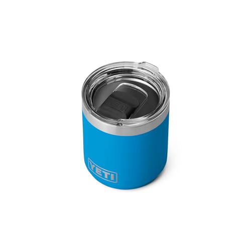 YETI Rambler Lowball, Vacuum Insulated Stainless Steel Stackable Lowball with MagSlider Lid, Stainless Steel, 10 oz (296 ml)