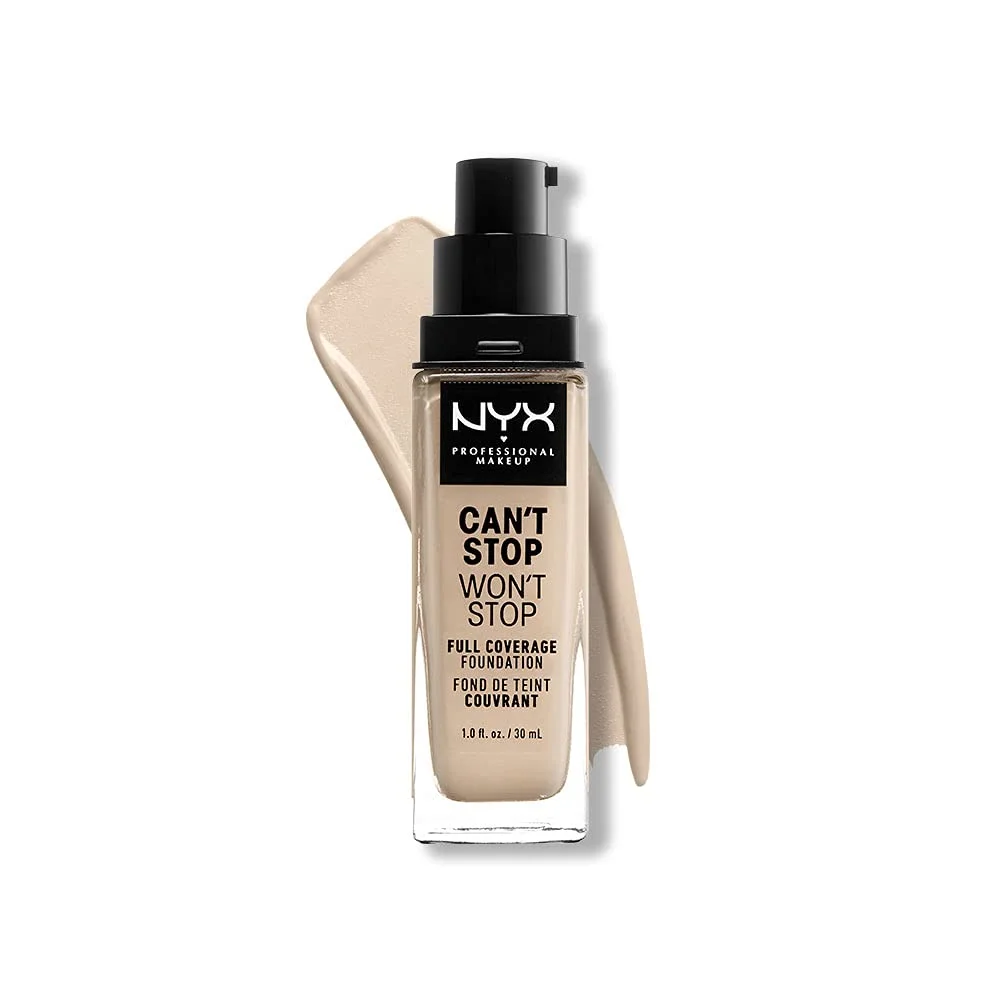 Nyx Professional Makeup Can't Stop Won't Stop Foundation - Achieve Flawless 24H Full Coverage Matte Finish in Fair Shade