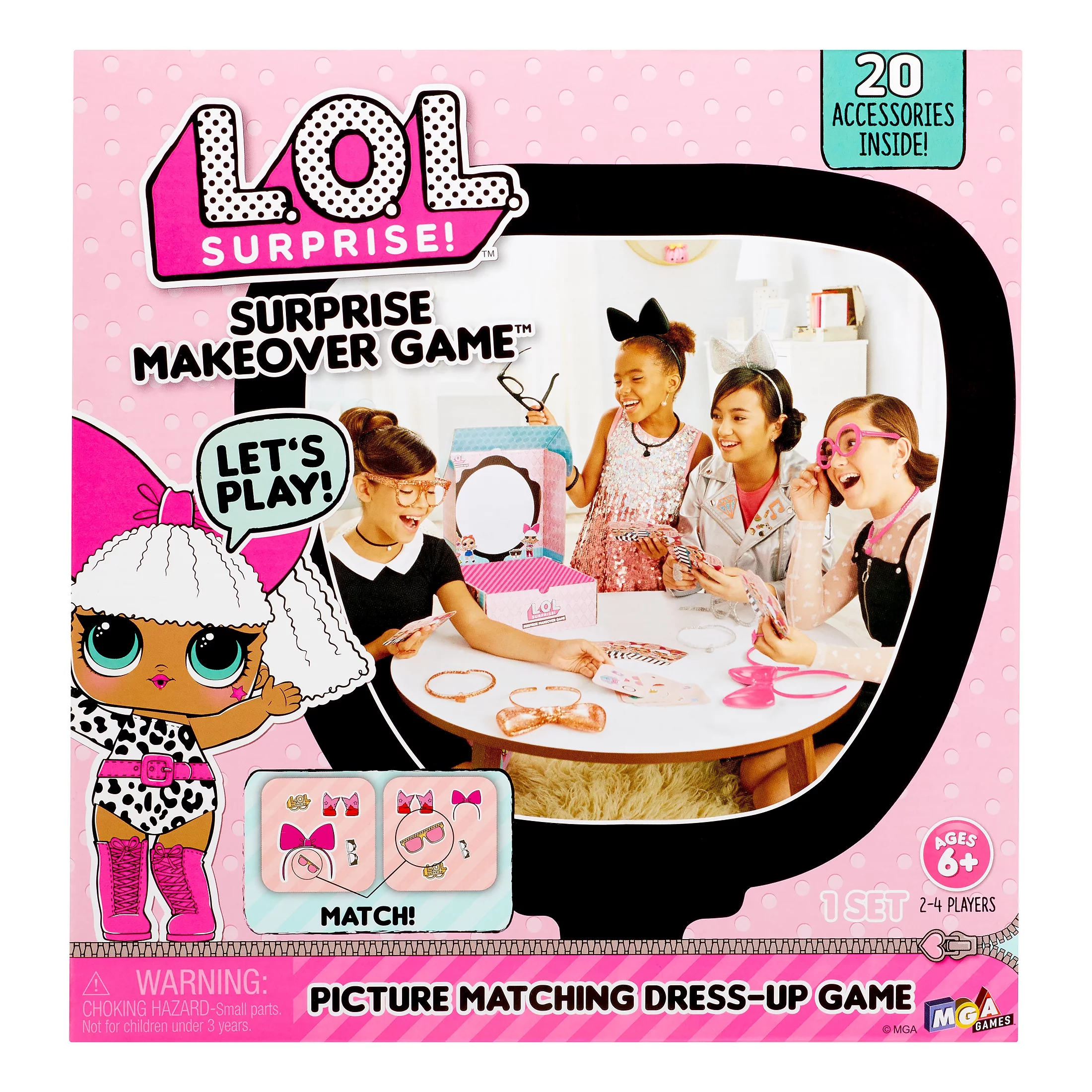 LOL Surprise Makeover Game With 20 + Exclusive Accessories - Toys for Girls Ages 4 5 6+