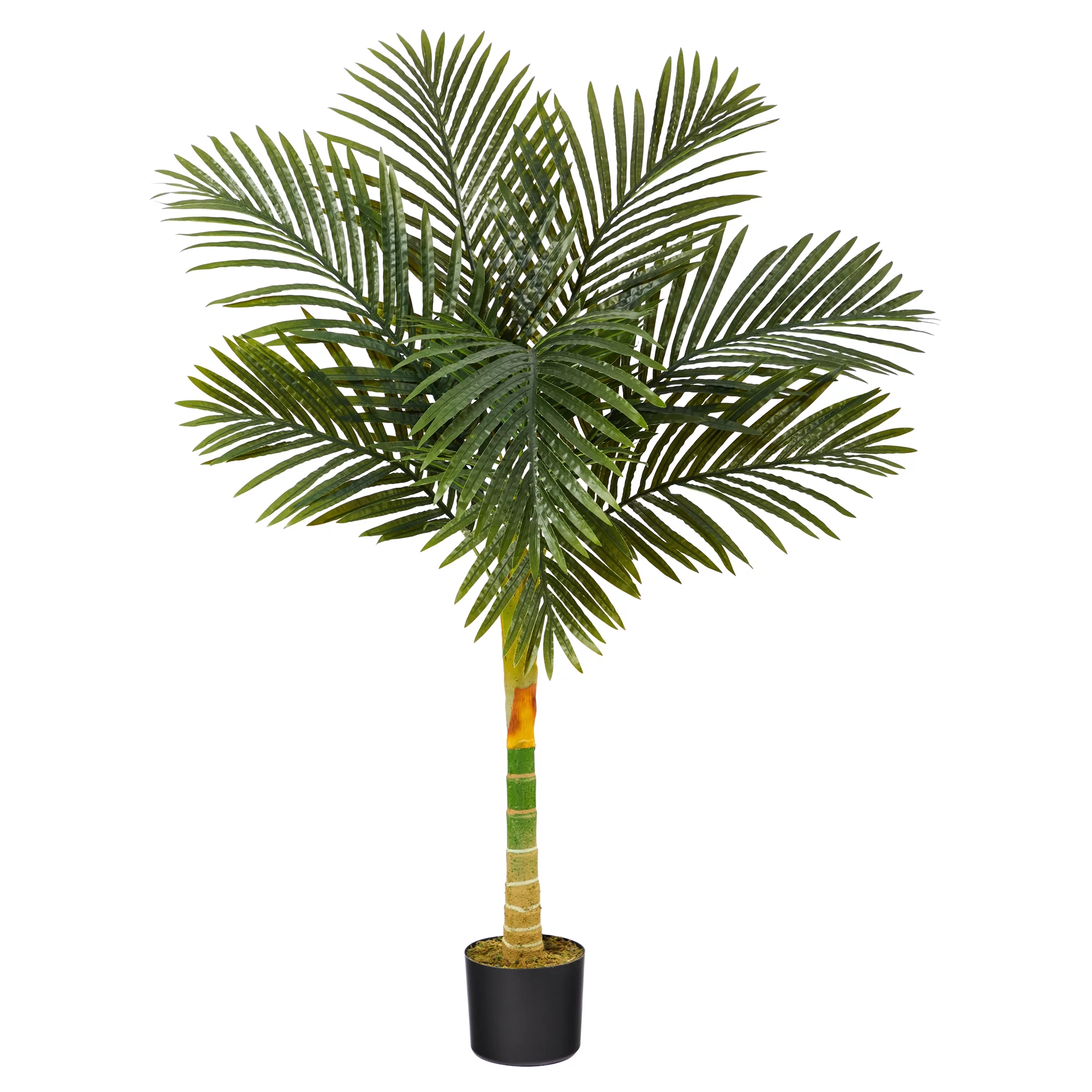 Nearly Natural 4ft. Single Stalk Golden Cane Artificial Palm Tree