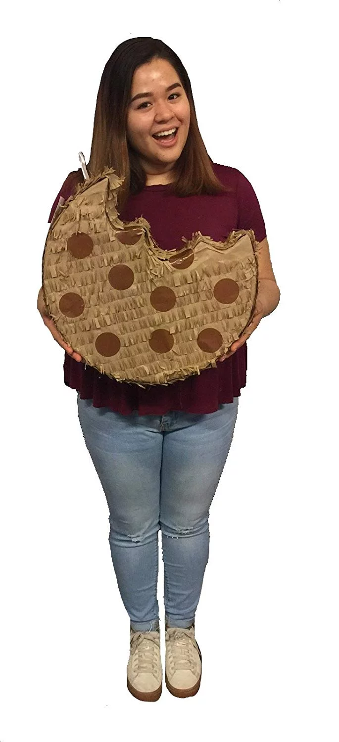 APINATA4U Bitten Chocolate Chip Cookie Pinata, 16in x 16in