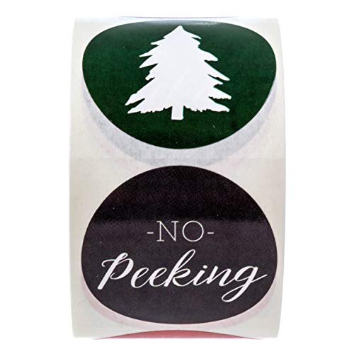 Jolly Santa Stickers / 500 Happy Saint Nick Christmas Label Roll / 1.5