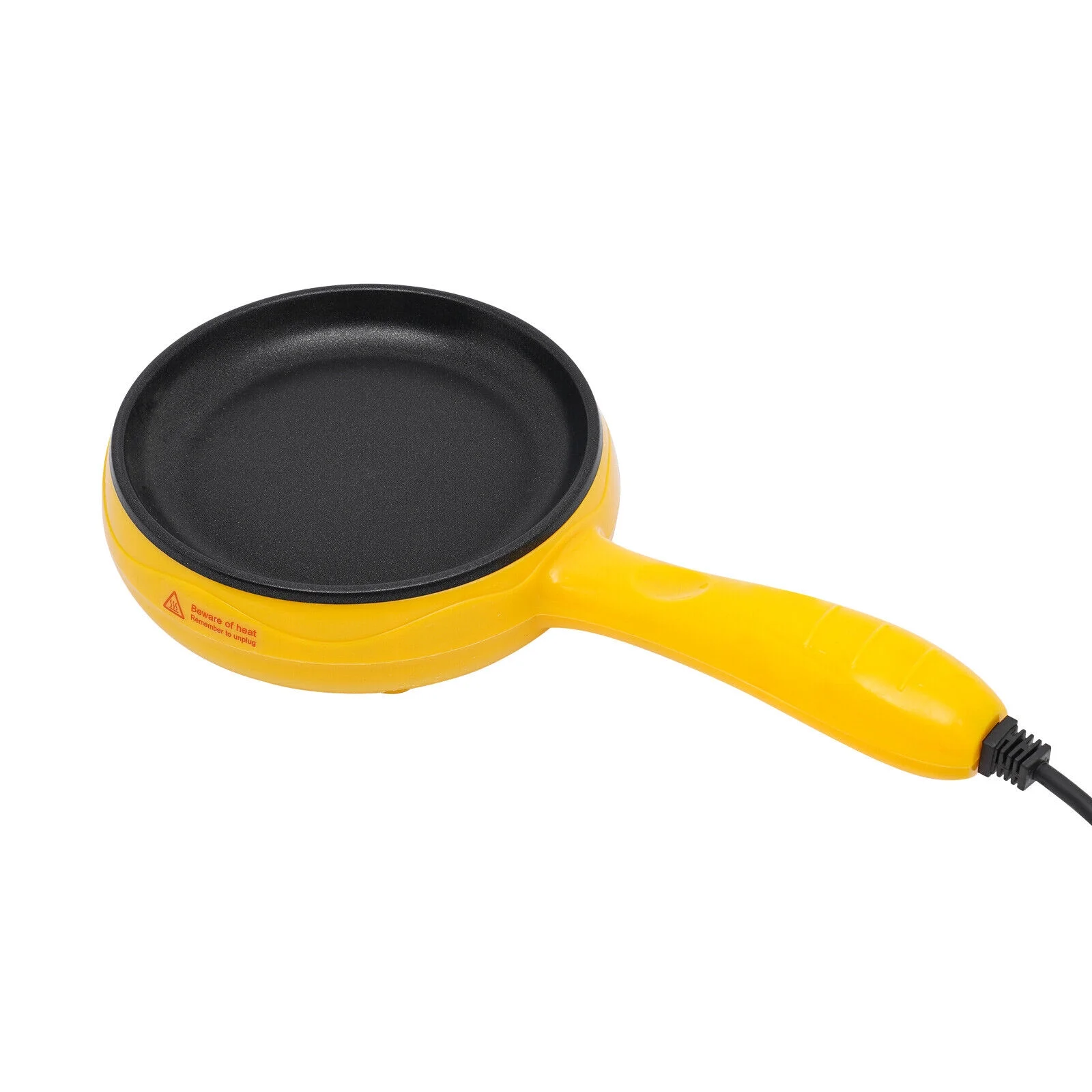 6-inch Electric Skillet, Non-Stick Electric Skillet, Yellow Mini Frying Pan