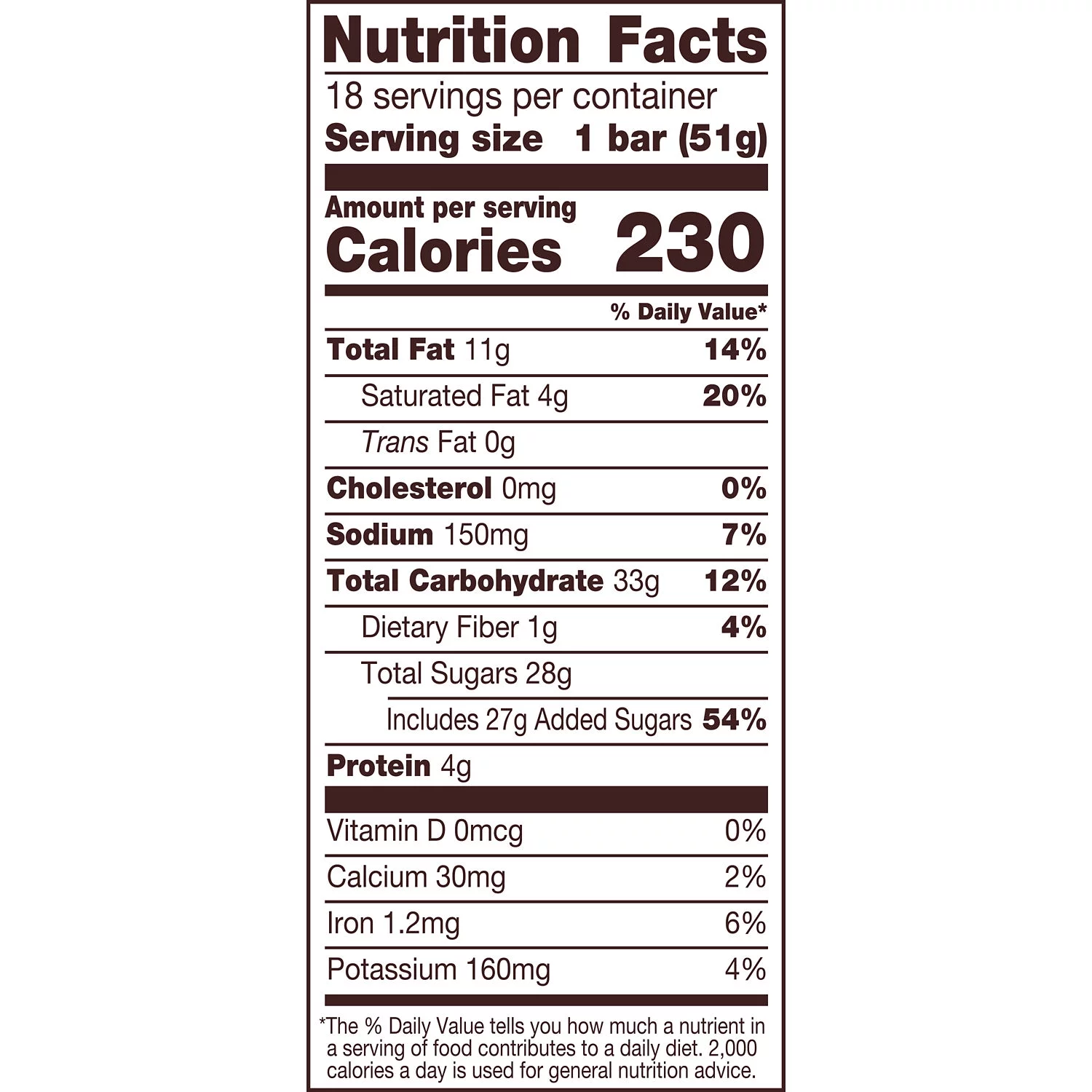 Reese's Fast Break Peanut Butter Nougat Candy, Bars 1.8 oz, 18 Count