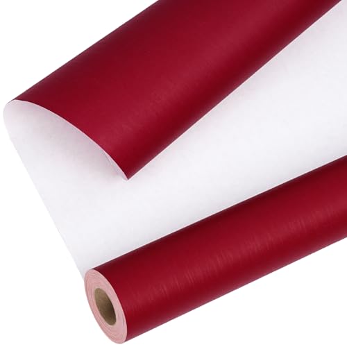 BIOBROWN Gold Kraft Wrapping Paper Roll - 17 Inch X 33 Feet (47 sq.ft) Solid Color Pearly-Lustre Paper, Shiny Textured Gift Wrap for Mother's Day, Birthday, Bridal Shower, Graduation Gifts, Parties