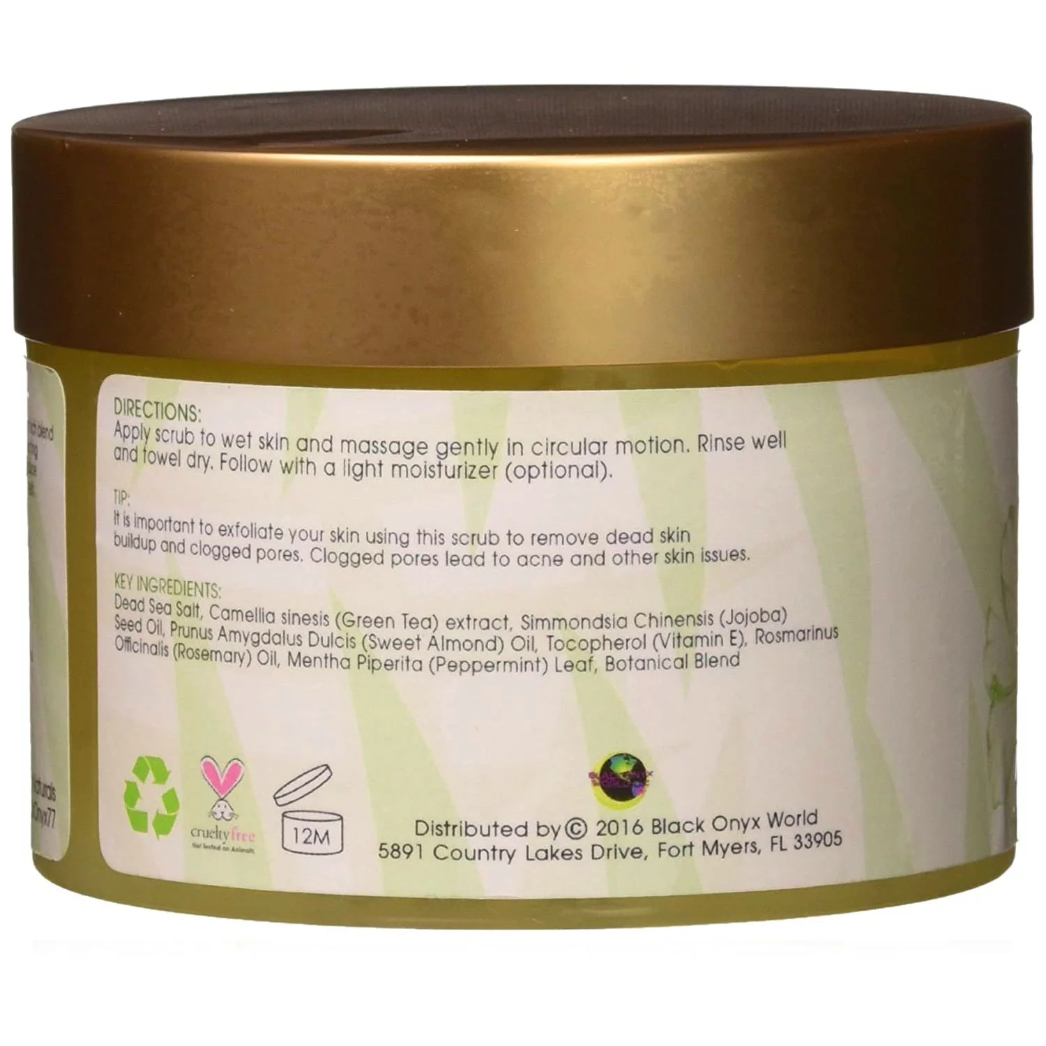 Alikay Naturals Green Tea Chai Face Scrub, 8 Oz.,2 packs