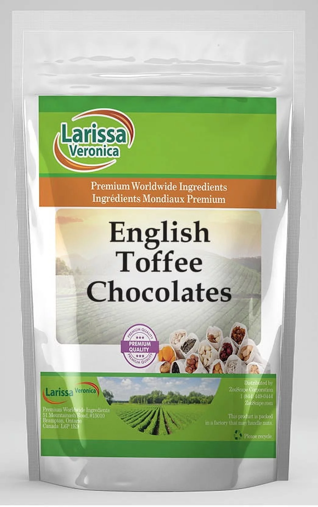Larissa Veronica English Toffee Chocolates, (4 oz, 3-Pack, Zin: 524909)
