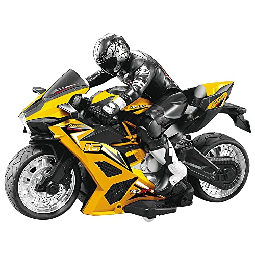 RC 1:8 Remote Control Motorcycle 2.4G Cross Country Motorcycle Stunt Drift Car Use Time Up to 1 Hour Boy Toy Car ABS Material Solid and Durable Children’s Gift