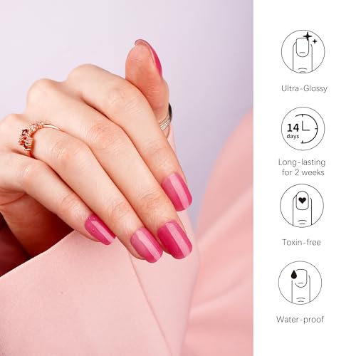 DANNI & TONI Semi Cured Gel Nail Strips Christmas Santa Claus Snowflakes Cat Eye Gel Nail Wraps 28 Stickers | Mistletoe Meow