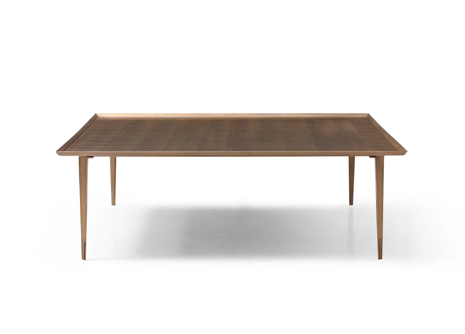 Nia Coffee Table, Brushed Bronze Structure
