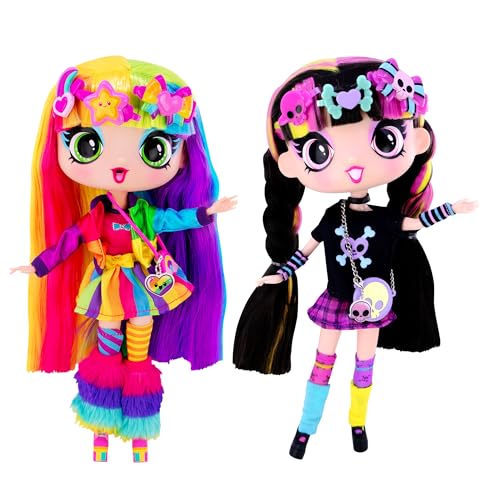 Decora Fashion Girlz Doll 11 inches-Decora + Luna | Set of 2 Fashion Dolls | Set of 2 Colorful Dolls | Nicely Packaged Set of Doll Clothes, Dolls & Accessories