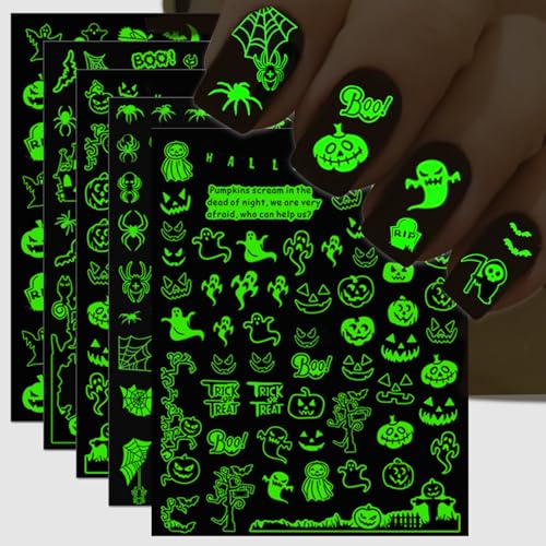 30 Sheets All Holiday Nail Art Stickers, Variety Pack Seasonal Nail Decals, Self-Adhesive Colorful Design for Daisy Flowers Butterflies Star Halloween Christmas