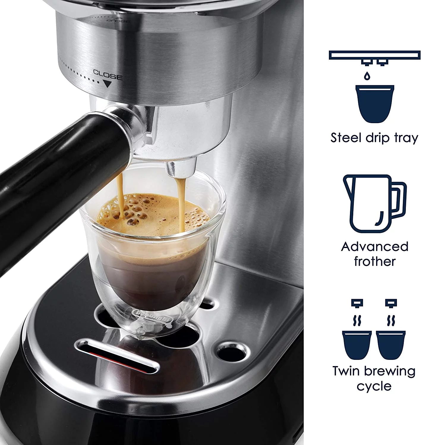 Excellent De'Longhi EC680M Espresso  Stainless Steel  Metallic