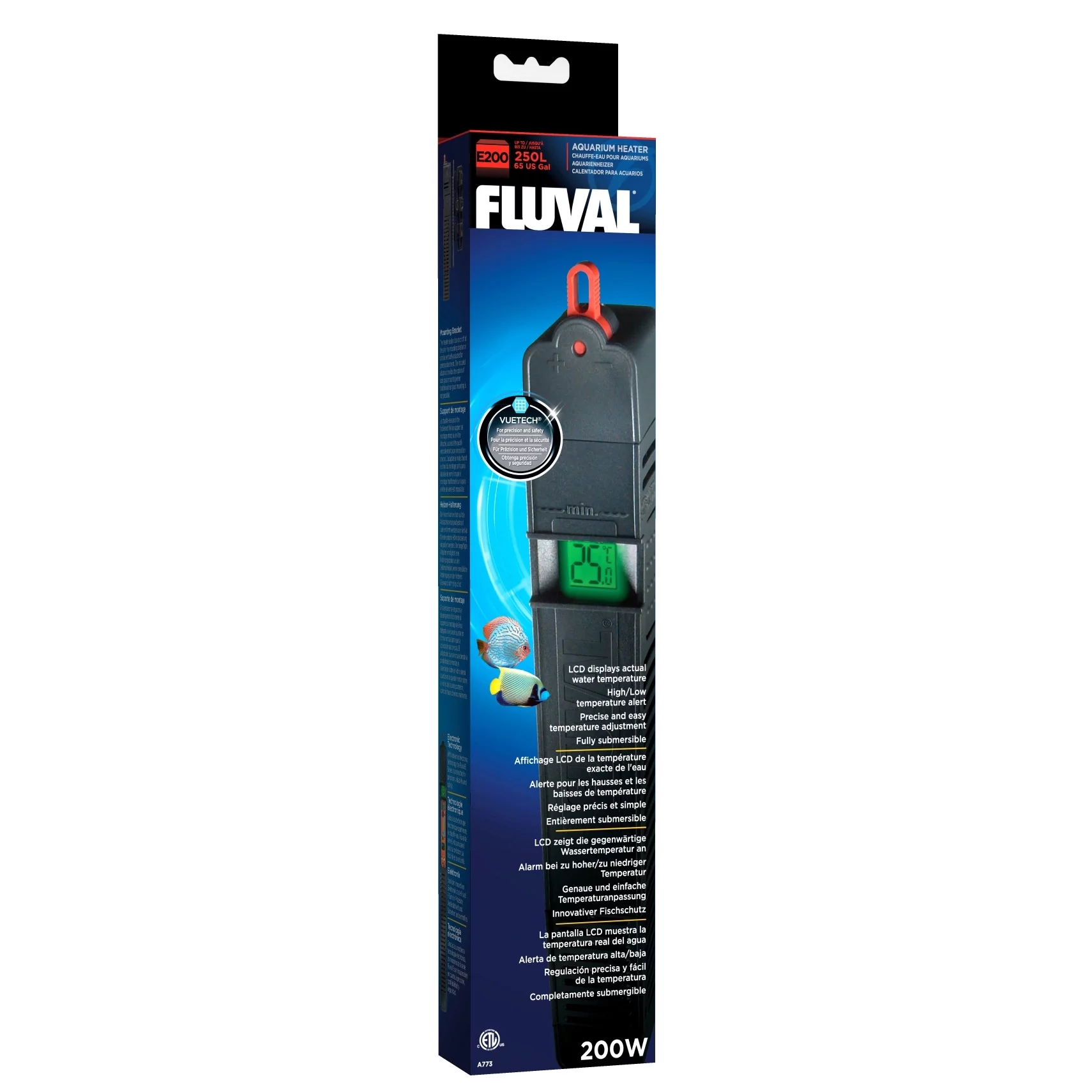 Fluval Electronic Heater, 200 Watt