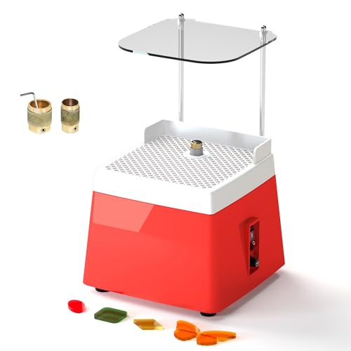 Stained Glass Grinder, 110V/65W Portable Glass Grinder with Protective Baffle, Glass Art Grinding Machine with 5/8