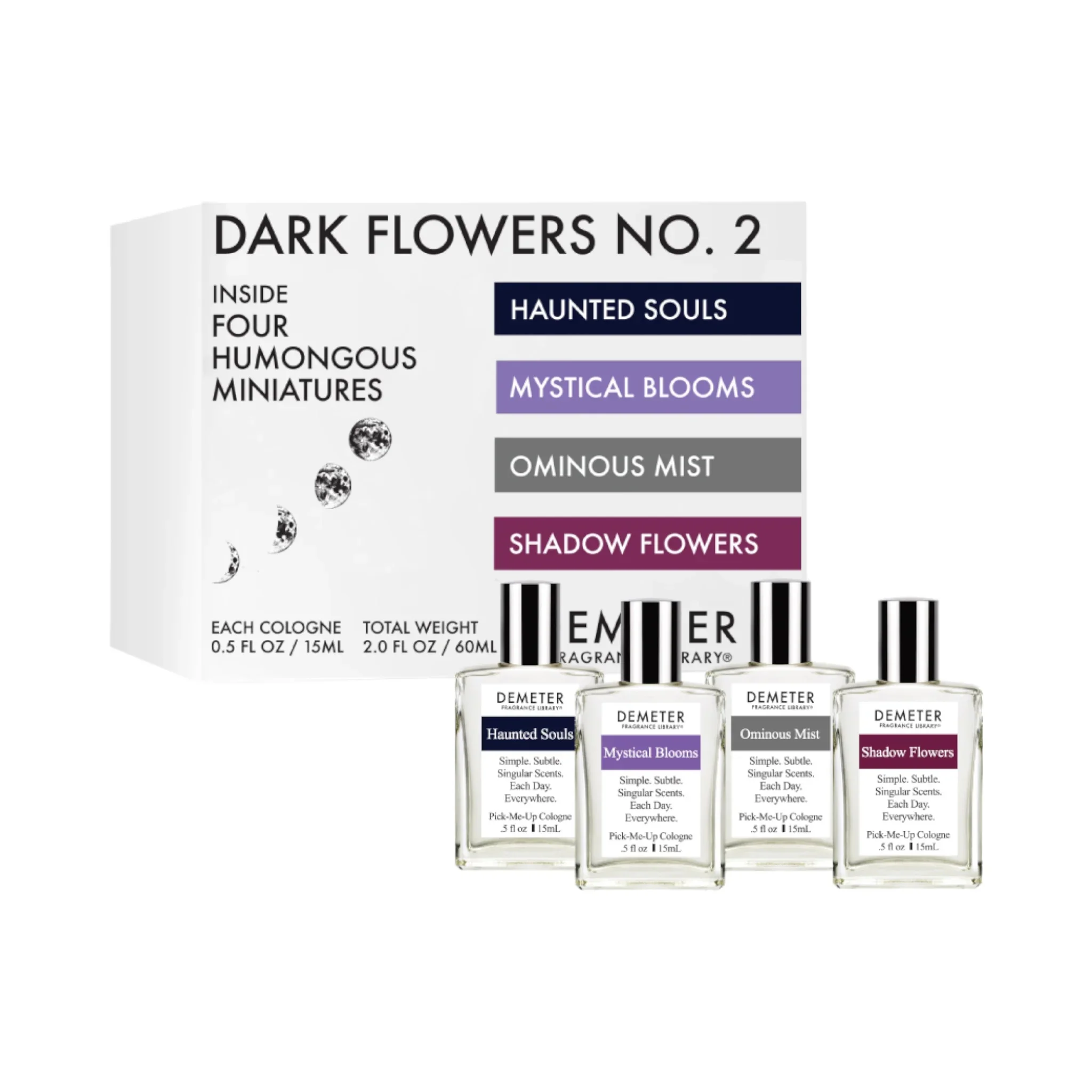 Demeter Dark Flowers No. 2 Mini Set of 4 - Perfume Sampler Set for Women