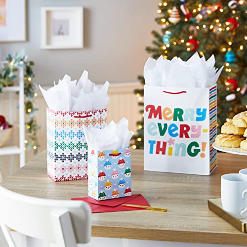 Hallmark Christmas Gift Bag Assortment (8 Bags: 2 Small 5