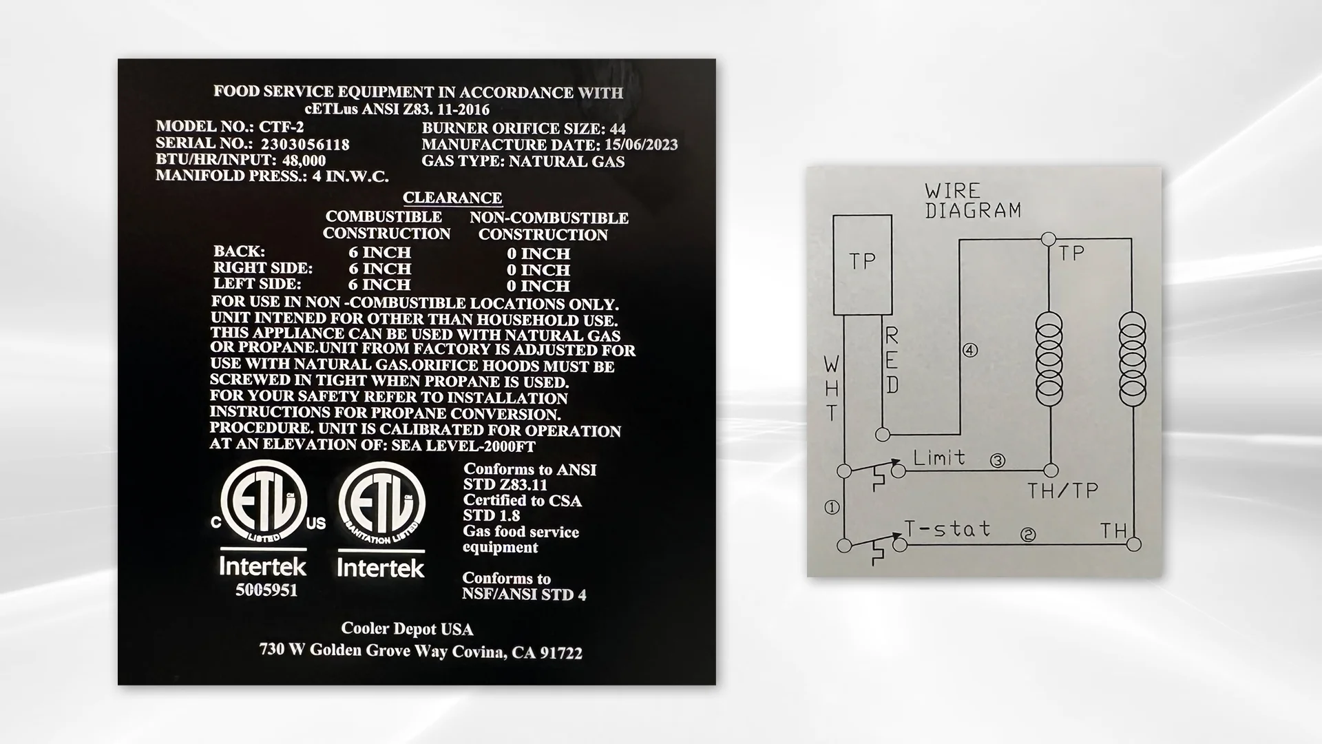 25lbs Commercial Gas Countertop Deep Fryer Two Tube Burners 48,000BTU
