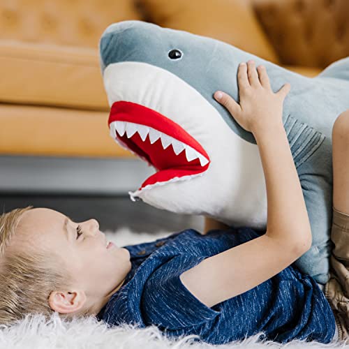 Melissa & Doug Giant Shark - Lifelike Stuffed Animal (over 3 feet long)