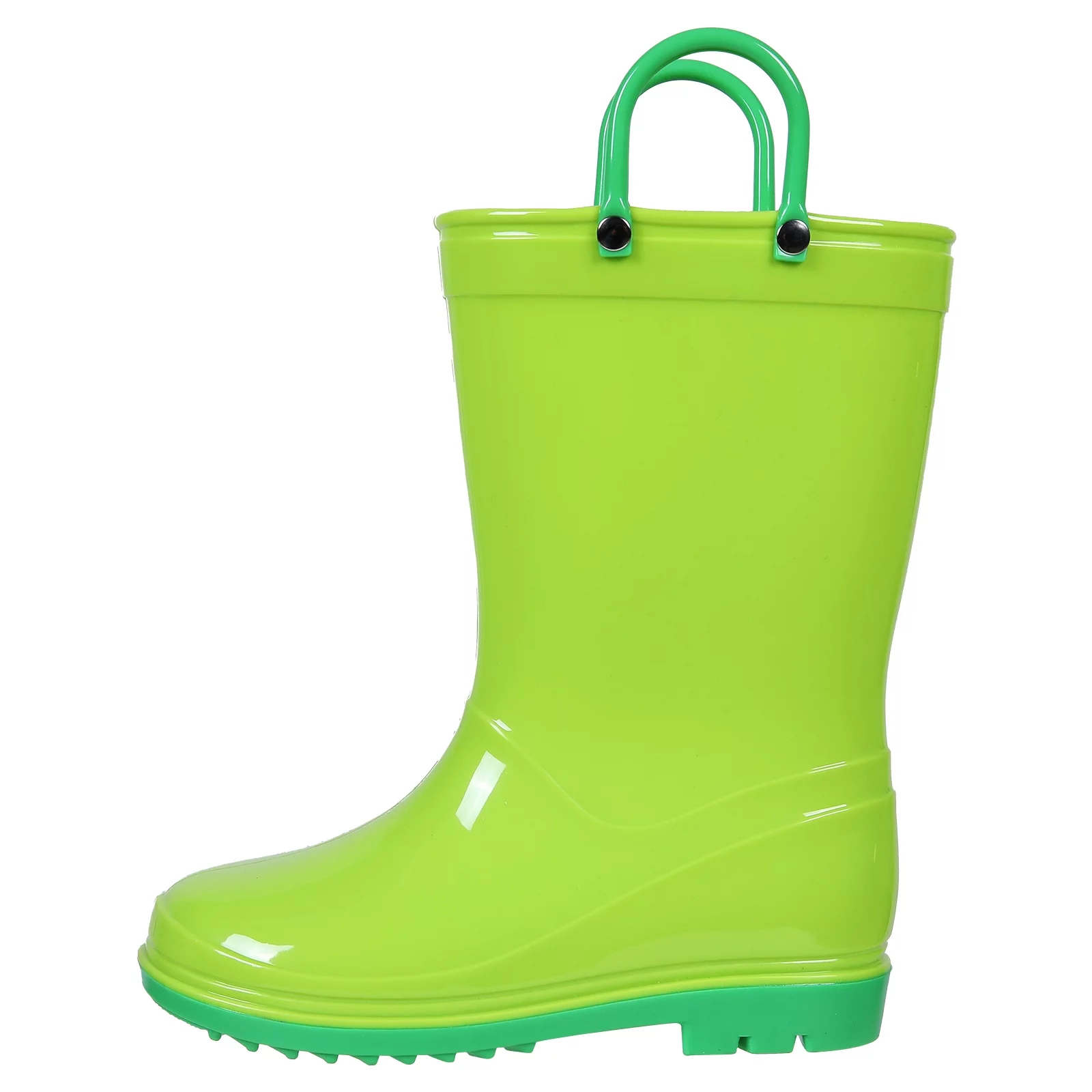 Litfun Toddler Kids Rain Boots for Boys Girls, Size 8 Toddler, Green