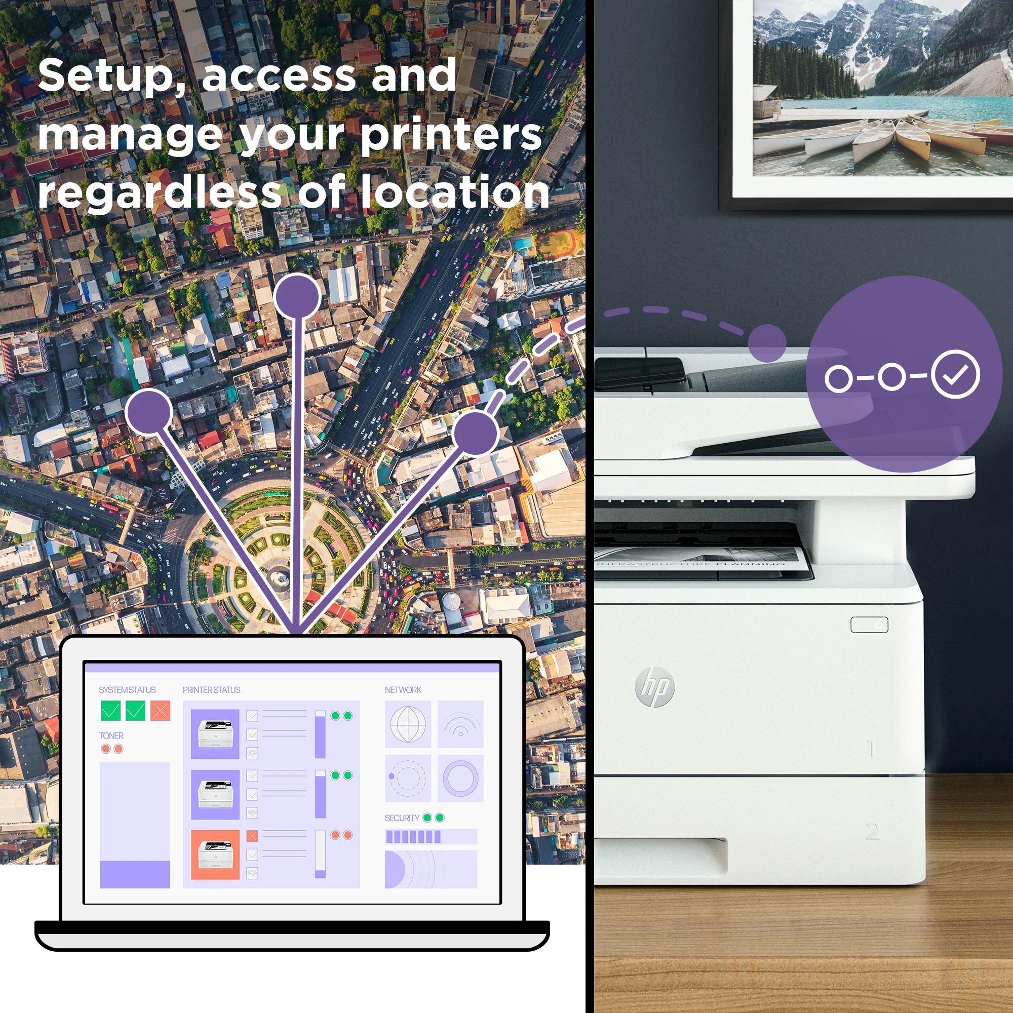 HP LaserJet Pro 4001dw Laser Printer, Black And White Mobile Print Up to 80,000