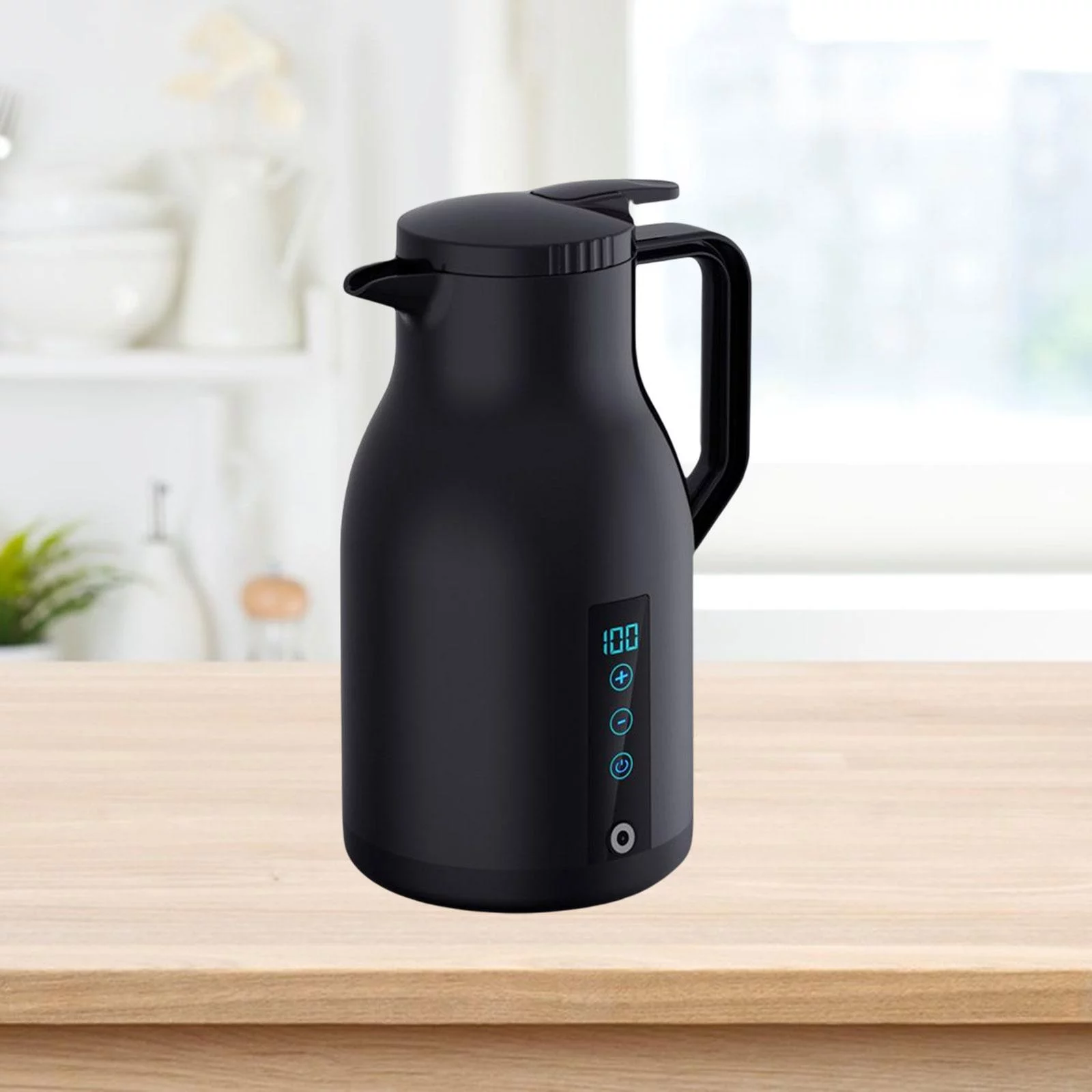 Universal Car Travel Kettle ,Electric Heating Mug with Cable ,Water Boiler 12V 24V Car Kettle Water Boiler, for Tea Water Camping Beverage Black