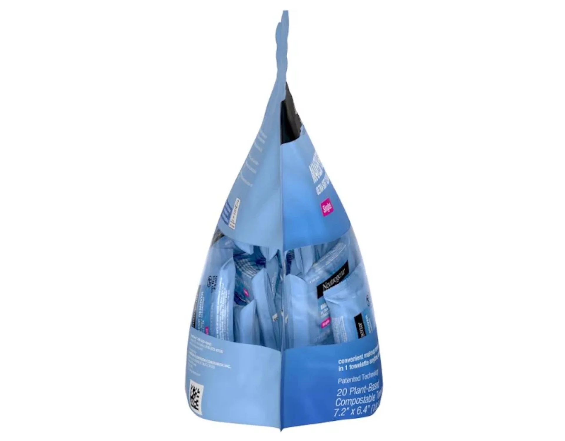 5 Pack Neutrogena Cleansing Facial Wipes, Individually Wrapped, 1 Bag of 20 Each