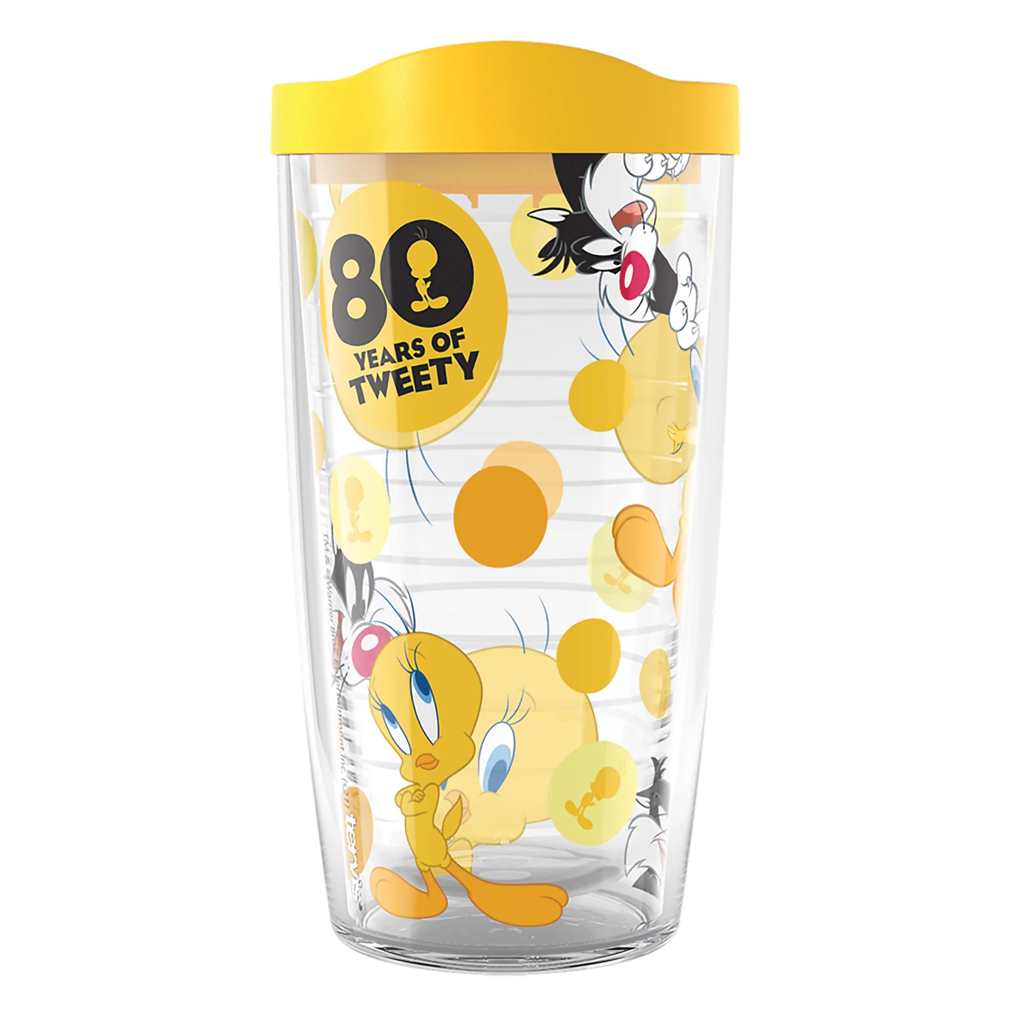Tervis Warner Brothers Tweety 80th Anniversary Made in USA Double Walled  Insulated Tumbler Travel Cup Keeps Drinks Cold & Hot, 16oz, Classic