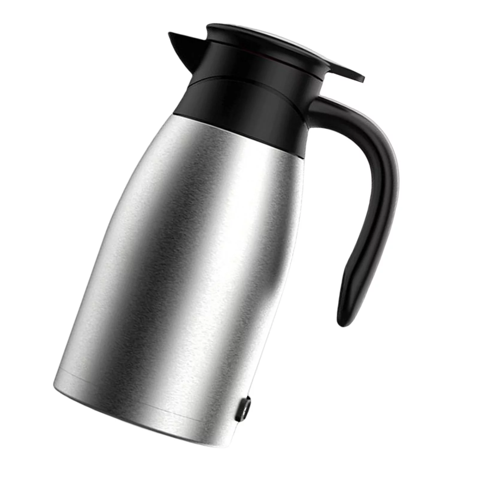 Portable 12V Car Kettle Boiler Temp Display Stainless Steel 1400ml Hot Water Kettle Heater Cup for Tea Milk Water Travel Outdoor