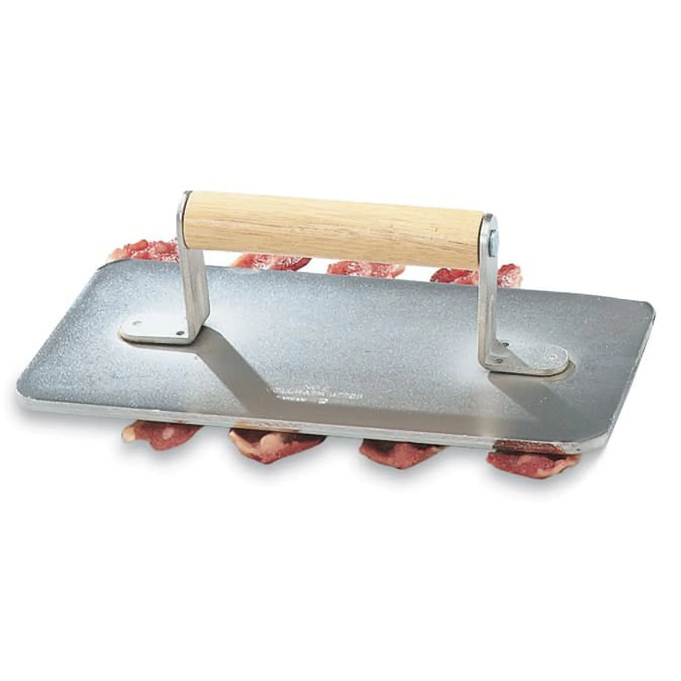 Vollrath 47709 Cast Aluminum Steak Weight with Wooden Handle