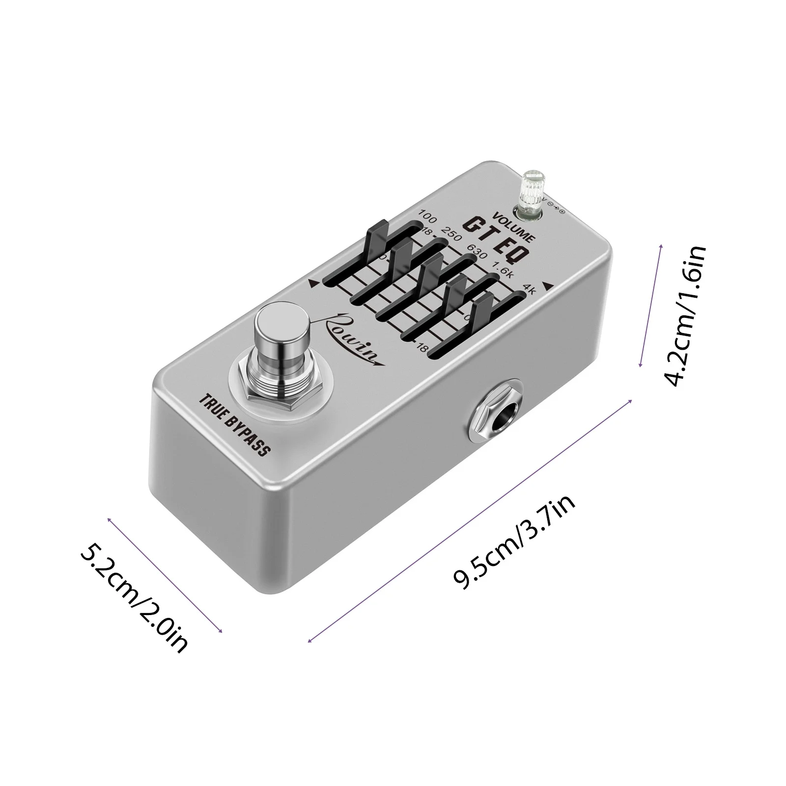 Rowin 5-Band EQ Pedal - Fine-tune your Electric Guitar Sound with Precision