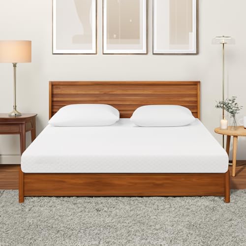 Neo Sleep 10 Inch Queen Cooling Gel Memory Foam Medium Firm Mattress Cool Sleep Pressure Relief CertiPUR-US Certified Foam, Mattress-in-a-Box Kids and Adults No Fiberglass (Queen, 10 in)