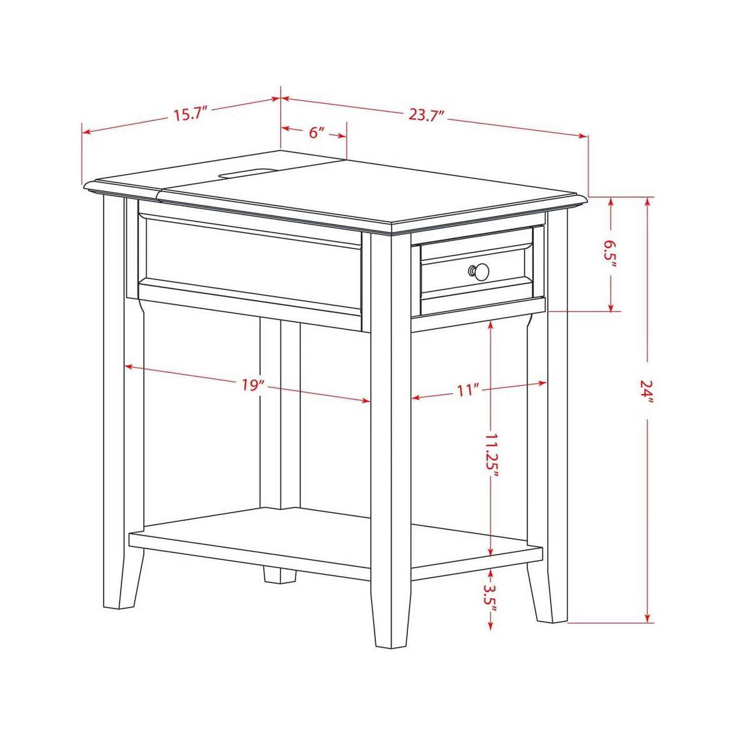 East West Furniture Nolan 3 Pieces Wood Queen Bedroom Set in Brown/Jacobean
