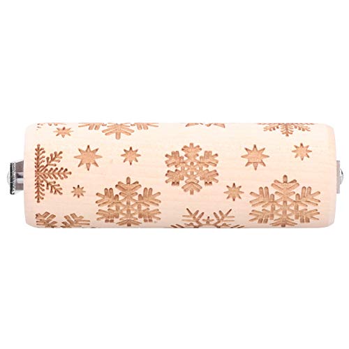 embossed rolling pin mini christmas texture pastrymade(snowflake)