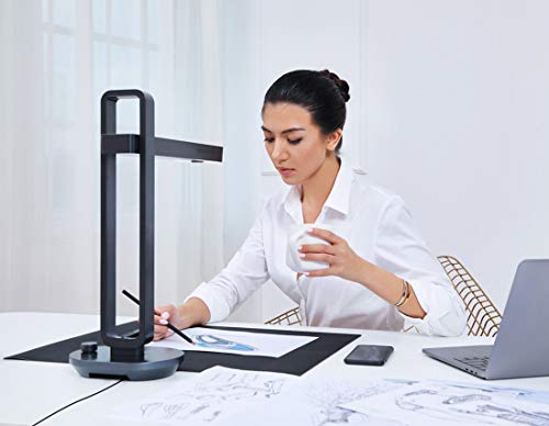 CZUR Aura Pro Book & Document Scanner,Capture A3 & A4, Auto-Flatten & Deskew Powered by AI Technology, Foldable & Portable, Compatible with Windows & Mac OS