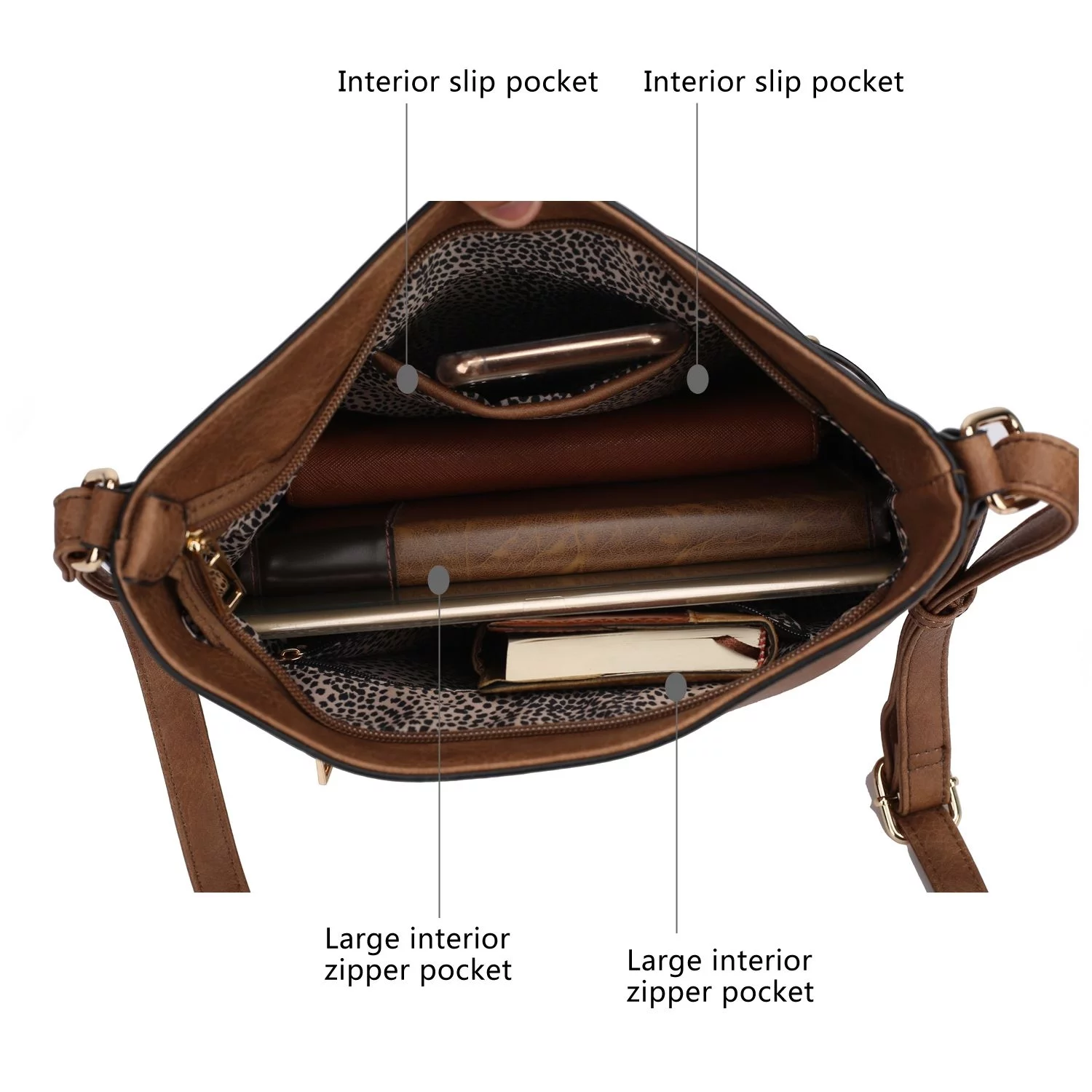 MKF Collection Women's Frida Large Crossbody Handbag by Mia K. - Light Blue