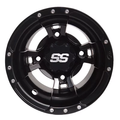 4/110 ITP SS112 Alloy Sport Wheels 9X8 3.0 + 5.0 Black for Cannondale FX440 Speed 2002-2003