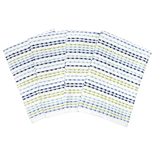 Ritz Pebble Bar Mop, Holiday Red-Green, 4 Towel Set