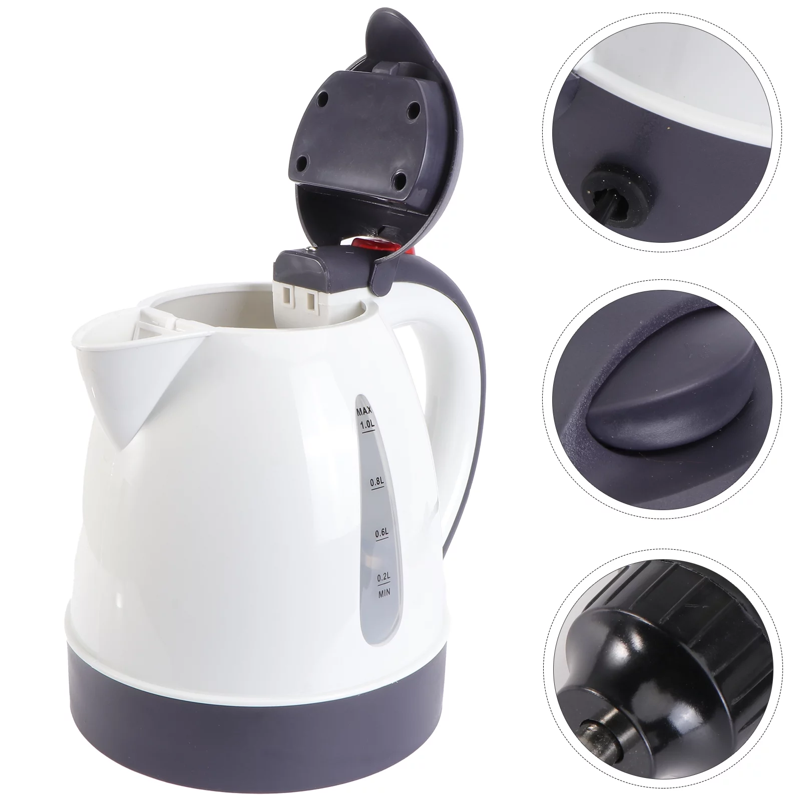 1Pc 12V 150W 1.0L Electric Water Kettle Car Tea Kettle Fast and Quite Boiling Auto Shut-off Protection