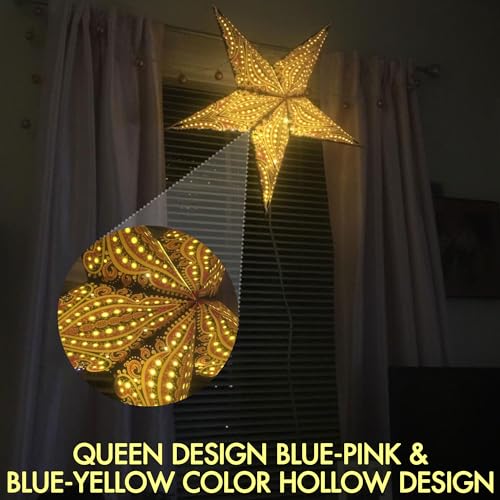 GalaxyArts - Queen (Blue Pink, Medium) - Paper Star Lantern