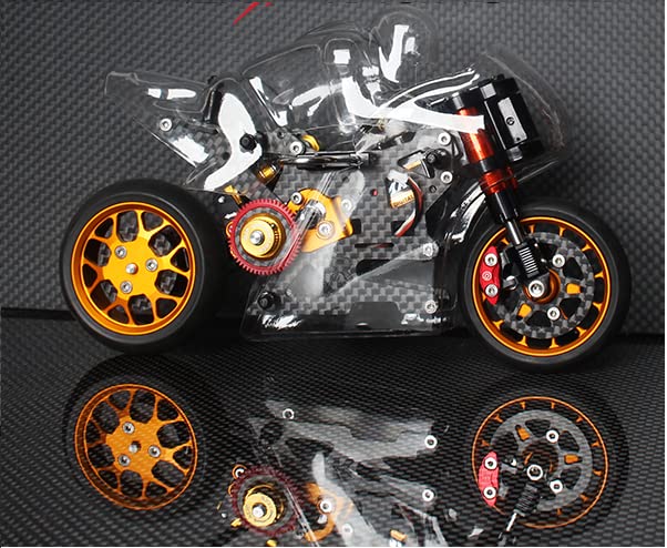 Nexx Bike Jaguar 1/12 Motorcycle RC with 5500kV Brushless Motor and Emax ES08MD Digital Servo, Recommended Installation Furitek Momentum V2 Esc, Pulse 350mAh 2S Battery