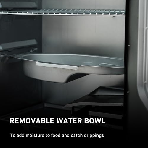 Masterbuilt? 30-inch Digital Electric Vertical BBQ Smoker with Leg Kit, Side Wood Chip Loader and 710 Cooking Square Inches in Black, Model MB20070421